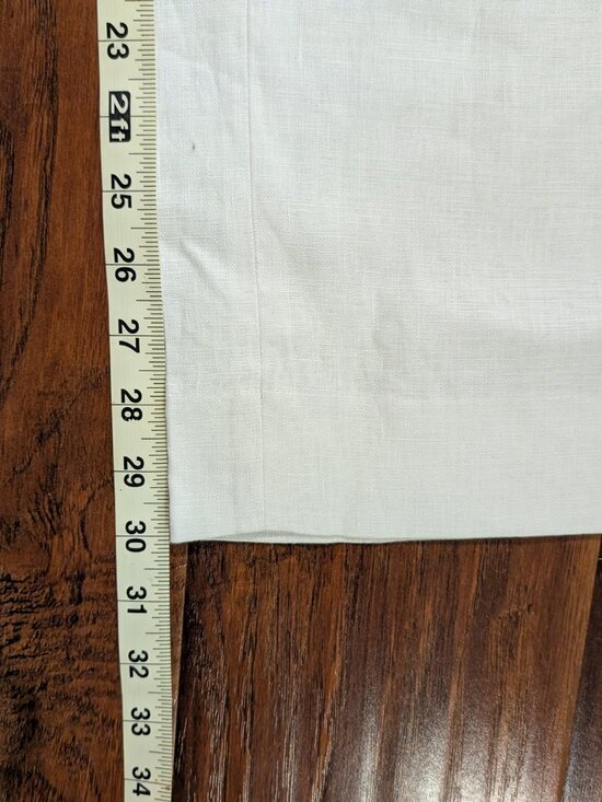 Banana Republic White 100% Linen Pants | Size 10 - Picture 8 of 9